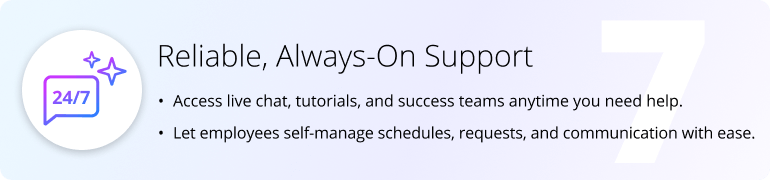 customer support in scheduling software