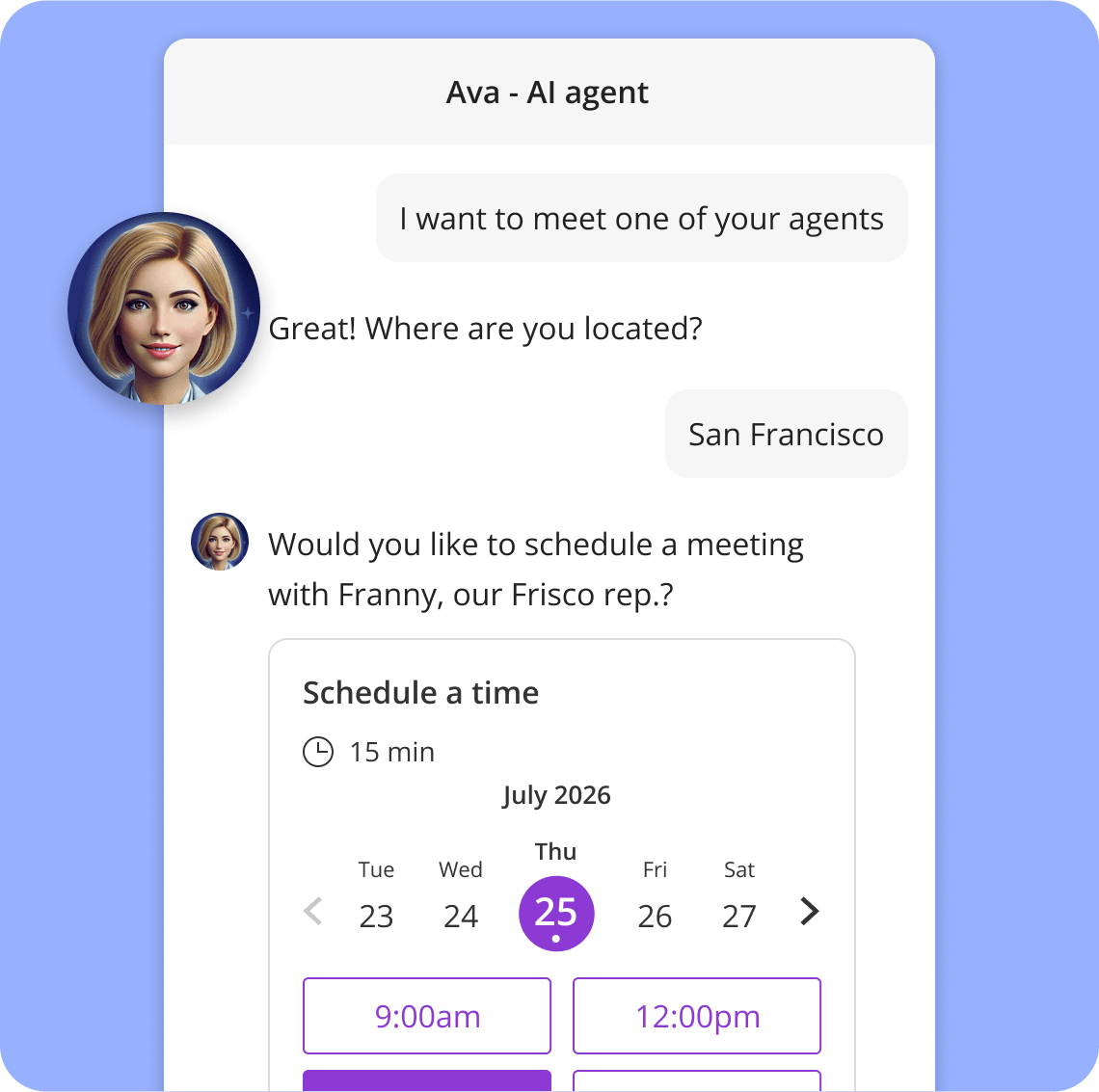 AI-powered scheduling tool with conversational routing capabilities