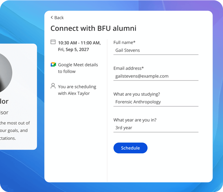 Booking Forms for Data Collection
