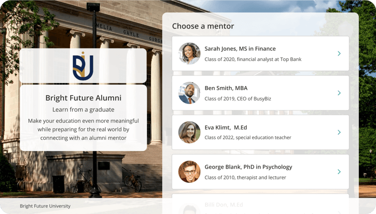 Connect Your Students With Your Alumni Using Engaging Booking Hubs