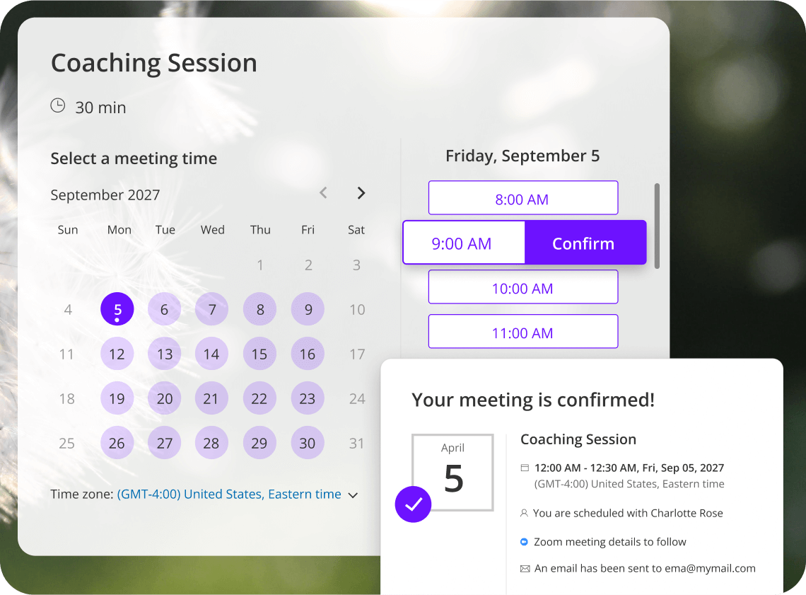 Oncehub's client scheduling