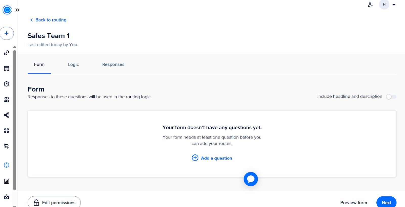 calendly routing forms