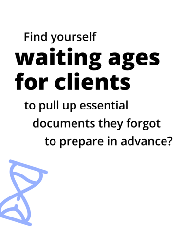 Waiting ages for clients